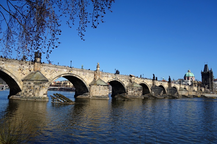 Charles Bridge is one of Prague's landmarks