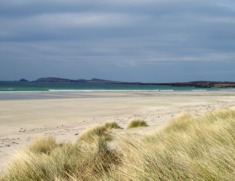 In most countries, you can camp only at dedicated campsites (Carrickfinn Beach, Ireland)