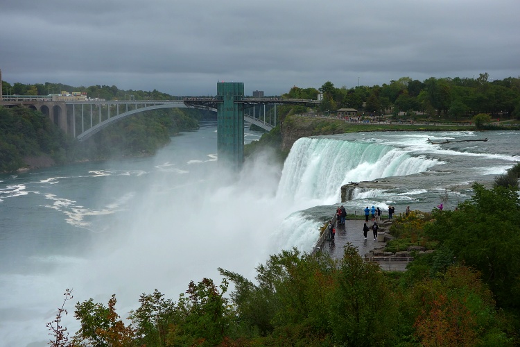 The American side of Niagara Falls is greener