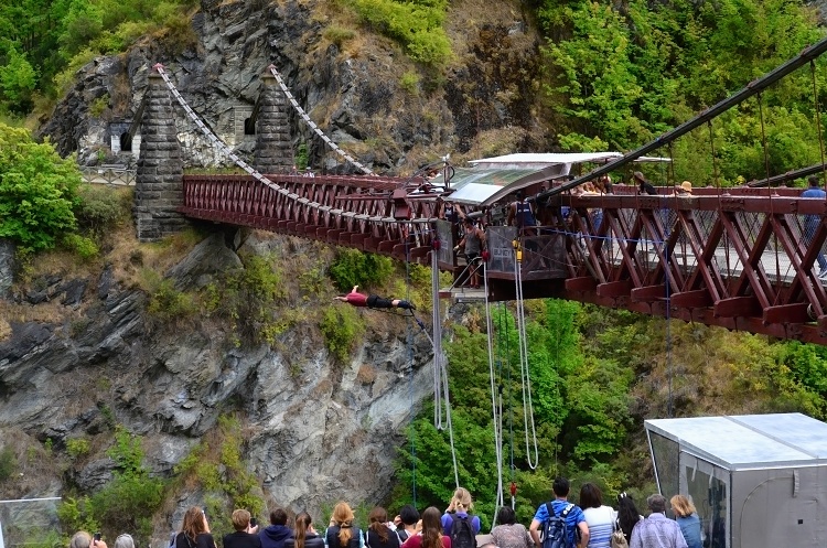 Petr's first bungee jump 