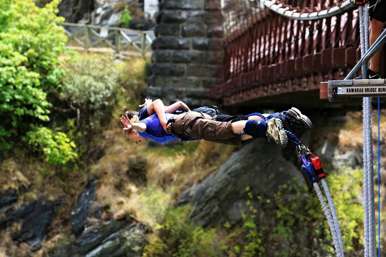 If you are scared to jump on your own, first try a tandem bungee jump with someone you trust 