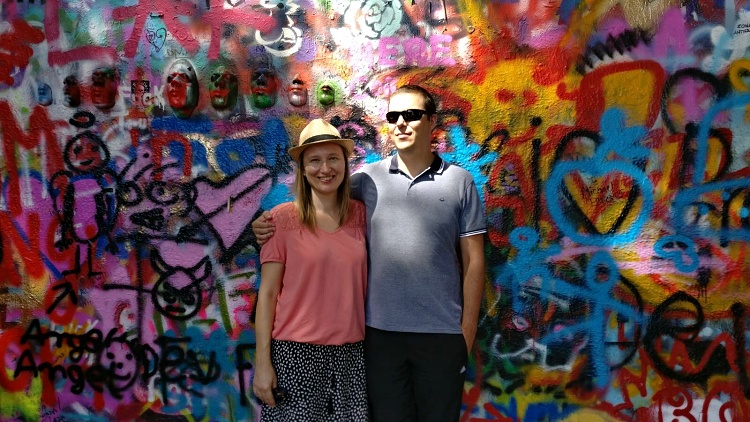 Loving the life in Prague, Czech Republic (Lennon Wall)