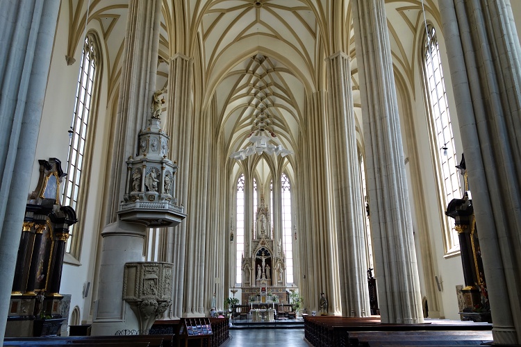 The Church of St James is one of many beautiful churches in Brno