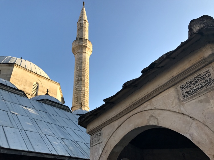 A few mosques dominate the cityscape