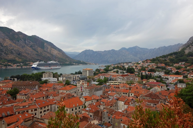 Climb up the Town Walls for the best views of Kotor Bay