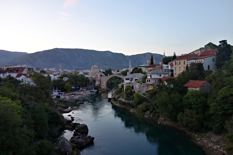 Mostar is a city where East and West mix together