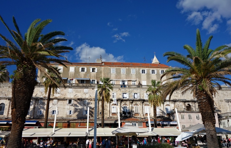 The seafront promenade in Split will make you feel like you are on the French Riviera