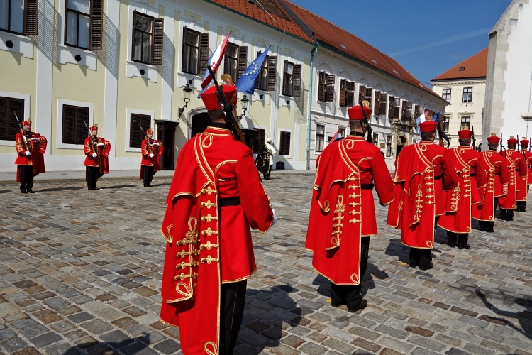 Don't miss the changing of the guard in St. Mark's Square