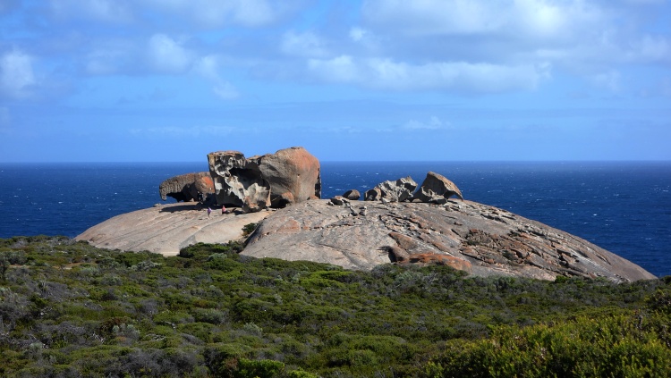 Remarkable Rocks are a group of unusually-shaped granite boulders overlooking the ocean